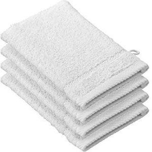 De Witte Lietaer Washandjes Stephanie 15 X 21 Cm Wit 4 Stuks