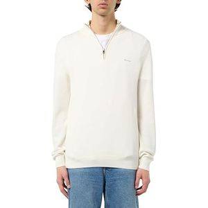 GANT Heren Cotton Pique Half Zip Pullover, Eggshell., S