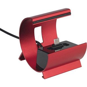 PEDEA Oplader laadstation Color Docks voor Huawei P8 / P9 / lite, Sony Xperia X/XA / E5 / M5 / Z3 / Z5 / compact, rood