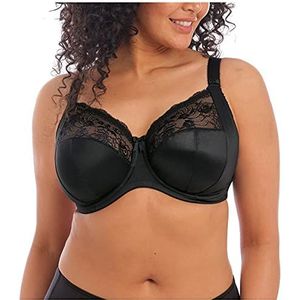 Elomi Morgan Underwire banded stretch kanten beha, volledige deken, dames, zwart., 90F