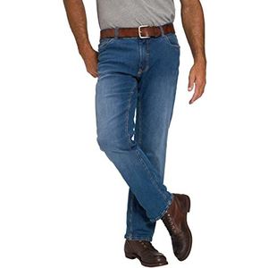 JP 1880 Heren grote maten L-8XL tot 70, jeans, 5-pocket FLEXNAMIC®, super elastische denim, recht gesneden pijpen, smallere voetbreedte, 722849, blauw (stone blue),