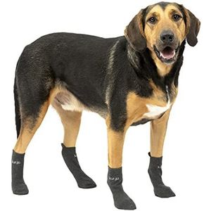 Kurgo Blaze Hondensokken, rekbaar, compatibel met schoenen voor honden, 4 stuks, maat L