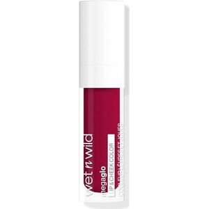 Wet n Wild Mega Glo Lip & Cheek Color, Lip en Cheek Tint met Zachte Matte Finish, Lichtgewicht en Opbouwbare Formule voor een Natuurlijke Blos, Berry Truth