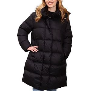 Geox Dames W TAHINA Down Coat, Zwart, 42