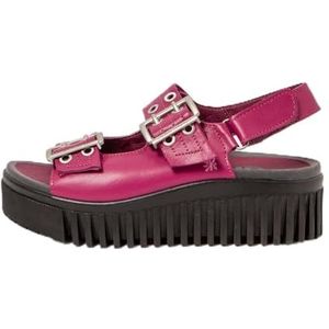 Art - Brighton - Leren Sandalen - Zwart - 3 tot 5 cm - Gesp - Casual