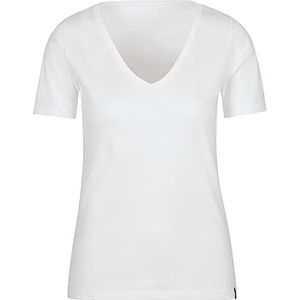 Trigema - Femme - T-shirt - Wit - Katoen / Elastaan
