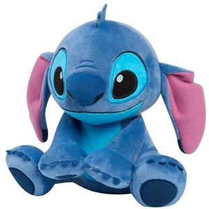 Just Play Disney Stitch Many Moods Interactief pluche dier, 34,3 cm, meer dan 50 geluiden en zinnen, expressief lcd-scherm op de ogen, speelgoed voor kinderen vanaf 3 jaar