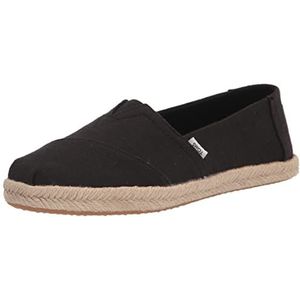 TOMS Dames Alpargata Touw Classic Loafer Flat, Totaal Zwart, 40 EU