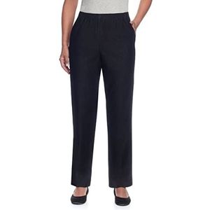 Alfred Dunner womens Plus Size Black Denim Proportioned Short Casual Pants, Black, 18 US
