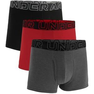 Men's Under Armour Performance Cotton 3"" 3 Pack Solid Boxer Briefs