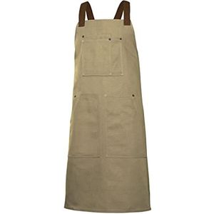 Velilla 404211B schort met tuinbroek, tweekleurig, zwart/grijs, maat U - - U