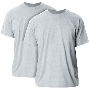 Gildan Heren Shirt (Pack van 2), Sport Grijs, S