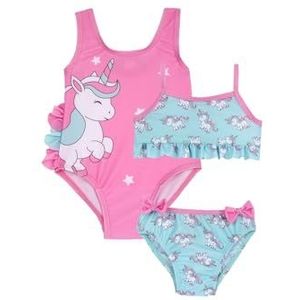 Chicco Tweedelig badpak voor meisjes, Veelkleurig., 9 Maanden