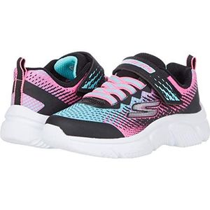 Skechers Go Run 650 Sneaker voor meisjes, Zwart Mesh Multi Trim, 33 EU