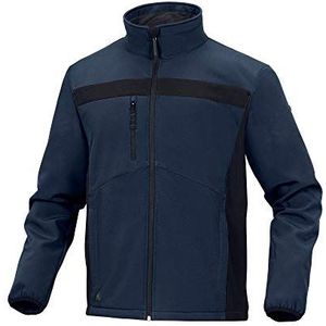 Deltaplus LULE2BMGT jas van softshell polyester/elastaan, marineblauw-zwart, maat L