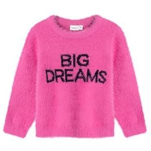 NAME IT Nmfnelise Ls Knit Box gebreide trui voor meisjes, roze, 98