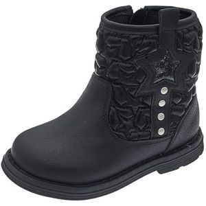 Chicco, Meisjeslaarzen met ritssluiting aan de zijkant, warm, comfortabel en ademend, ideaal voor herfst en winter, schoenen voor meisjes en meisjes, ontworpen in Italië, Zwart 3, 23 EU