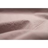 L1NK STUDIO Hoeslaken, verstelbaar, 90 cm (90 x 200 x 35 cm), 100% katoen (percal 200 draden) smokey pink