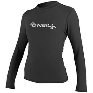 O'Neill Wetsuits WMS Basic Skins L/S Rash Tee Vest, voor dames, zwart, XS