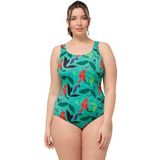 Ulla Popken - Badpak Alice - Groen - Softline - Grote Maten