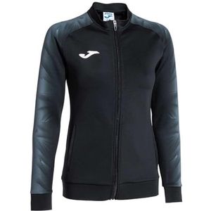 Joma - Elite XI - Heren Sweatshirt - Antraciet zwart - Ritssluiting