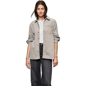 STREET ONE Dames A212183 Cord-Overshirt, Stone beige, 42, Stone Beige, 42