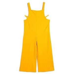 Koton Meisjes overalls uitgesneden detail strappy relaxfit jurk, oranje (202), 11-12 Jaar