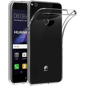 Hoesje compatibel voor Huawei P9 Lite, kristalheldere slanke pasvorm zachte TPU siliconen hoes, anti-kras schokbestendige flexibele beschermende telefoonhoes - transparant