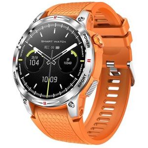 VALDUS Knauermann Smart 3 (2025) zilver, gezondheidshorloge smartwatch met telefoonfunctie, borst-ECG-Plus HRV en SOS-functie, amoled BT-display, slaapapneu, armband van, Normal