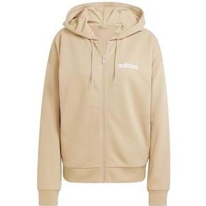 adidas - Essentials Linear - Damescapuchon met Volledige Rits - Zwart