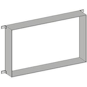 emco Inbouwframe voor badkamerspiegelkast Prime (123 cm breed), frame voor hoogwaardige lichtspiegelkast als inbouwmodel, voor nauwkeurige en veilige inbouw