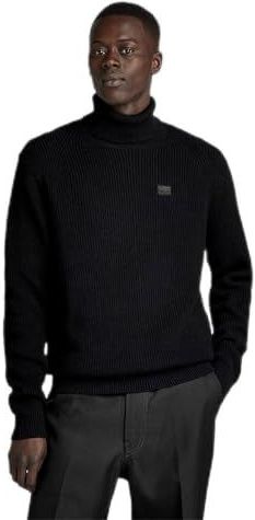G-STAR RAW Turtle Knit Sweater voor heren, Zwart (Dk Black D24211-c868-6484), XS