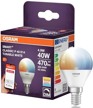OSRAM - SMART LED-lamp - Wit - P40 mini bolvorm E14 - 4,9W - ZigBee 3.0 - Dimbaar