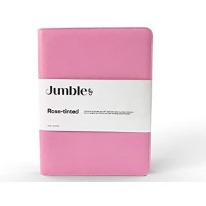 Jumble & Co Intentus A4 conferentiemap organizer met gelijnde navulpad roze getint roze (JITBYU-450)
