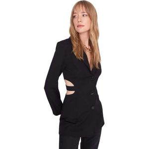 TRENDYOL Blazer - Black - Fitted, zwart, 38