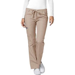 Adar Universeel schrobben für Dames - Trekkoord Rechtdoor Been Schrobben Broek - 510 - Khaki - XL