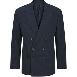 Jack & Jones Jprriviera Linen Db Relaxed Fit Blazer, navy, 56