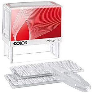 COLOP Printer 50/2 set 8-delig om zelf in te stellen, incl. 2 typesets en pincet