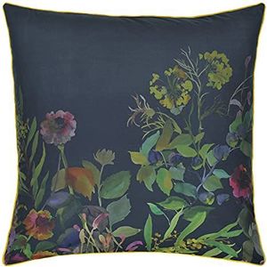 Designers Guild Indian Zonnebloem Kussensloop, Katoen, Grafiet, 65 x 65 cm