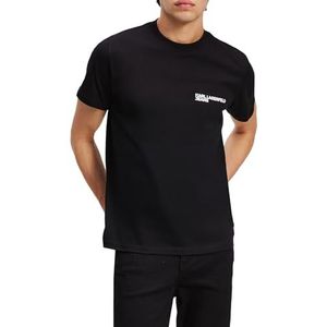 KLJ - Slim Essential Logo Tee - T-shirt - Zwart - 100% Biologisch Katoen