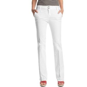 ESPRIT Dames Jeans Normale tailleband, F2050, oranje (White Wash 886), 29W x 30L