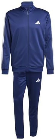 adidas - Sportswear Basic 3 Stripes - Trainingspak - Zwart - French Terry