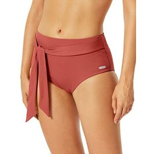 Schiesser Bikinibroekje voor dames, hoge taille, bikinibroekje, terracotta, XL