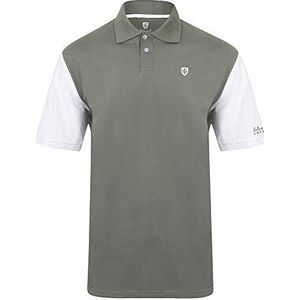 Island Green Golf IGTS1646 Heren Katoen Contrast Mouw Polo Shirt Sport Top