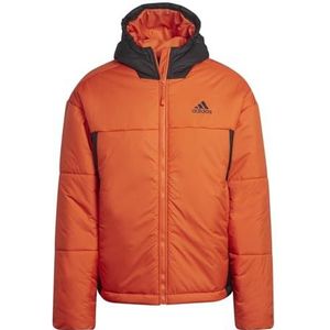 adidas Sportswear BSC 3-Stripes Puffy Capuchonjack - Heren - Oranje- S