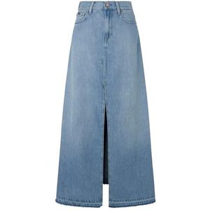 Pepe Jeans Dames maxi-rok Hw Sky, Blauw (Denim), XL, Blauw (Denim), XL