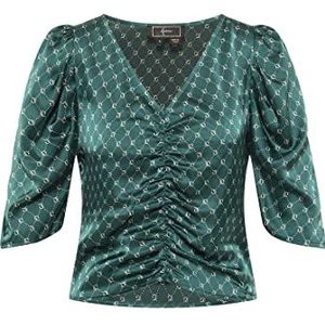 IMANE Dames blouseshirt 19523975-IM01, groen, XS, groen, XS