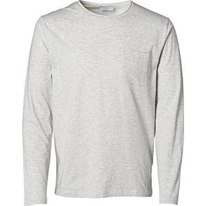 SELECTED HOMME Heren Shdpimaflorence Ls O-neck Tee shirt met lange mouwen