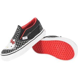 Vans Classic Slip-on, uniseks sneakers voor kinderen, Hello Kitty Zwart Rood