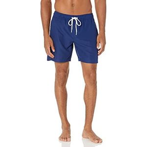 Amazon Essentials Men's Sneldrogende zwembroek met binnenbeenlengte van 18 cm, Marineblauw, XL